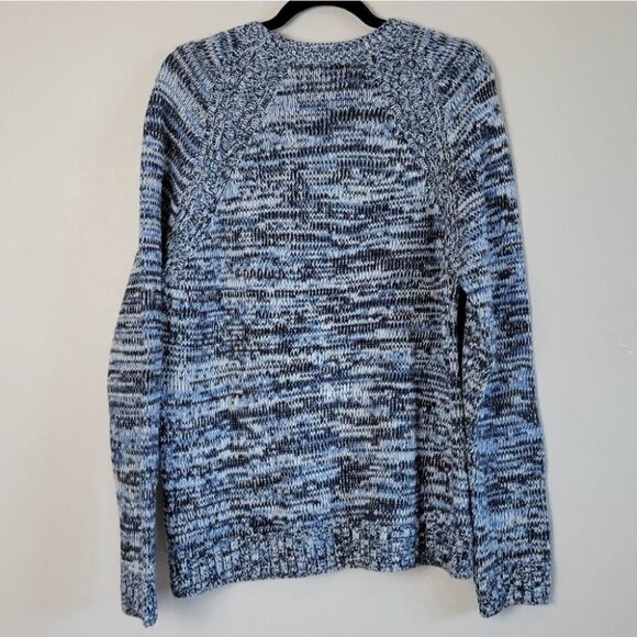 Topman Premium Wool Blend Knit Sweater Blue L - Picture 4 of 11